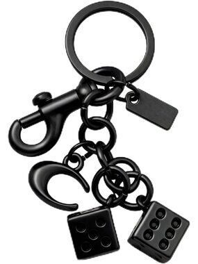 Sbredit Women's Black-dice Chain Bag Charm For Handbags Purse Accessories
